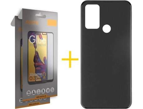 Kit Funda + 2 Protectores de Pantalla Oppo A53s ACCETEL Full Liso (Negro)