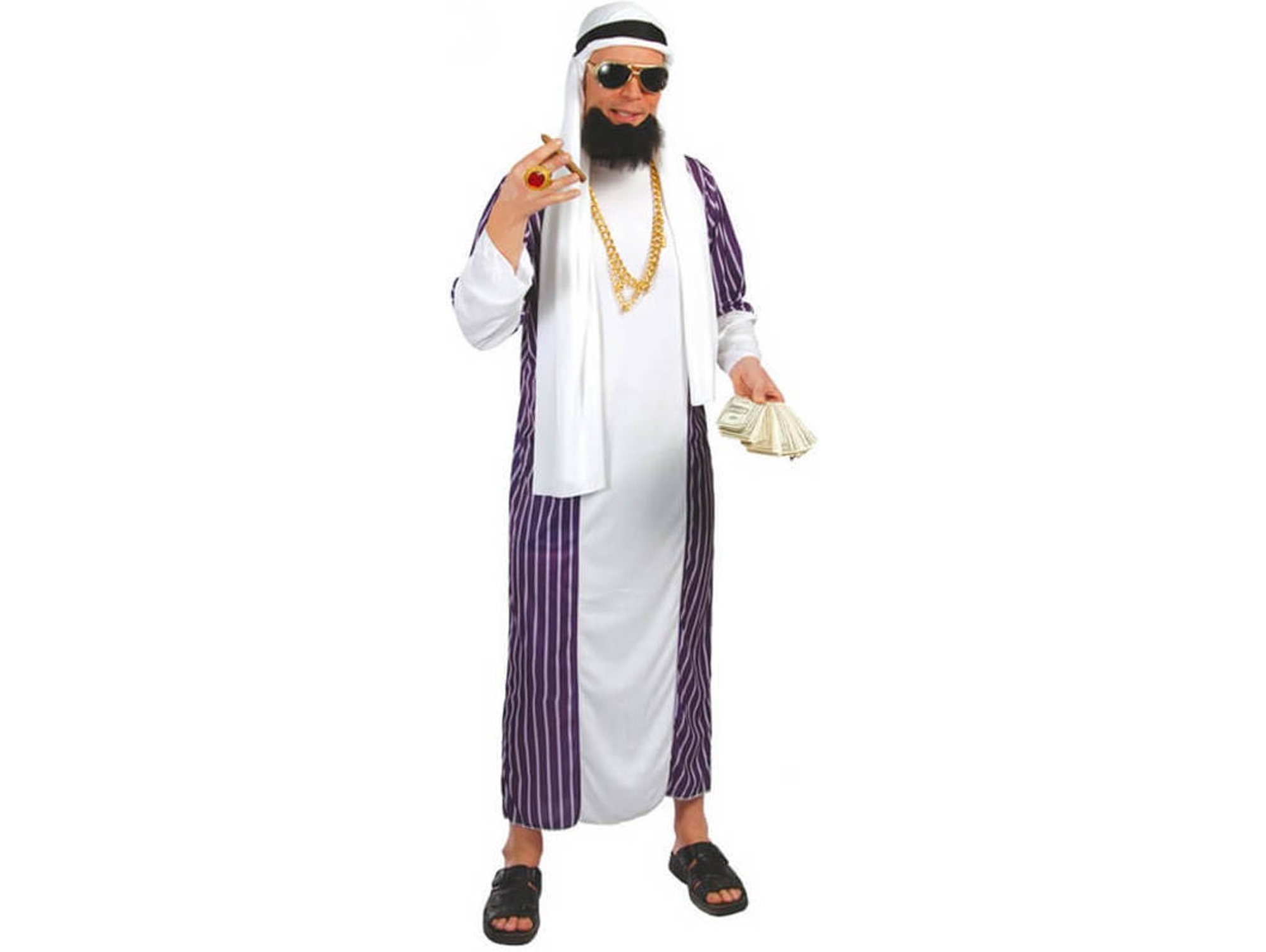 Disfraz de Hombre DISFRAZZES Árabe Morado (Talla: L)