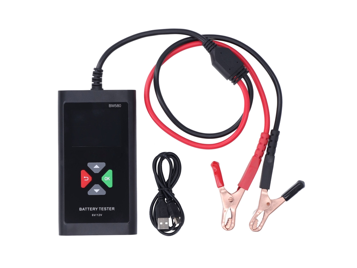 Probador De Baterías Portátil De 6v Y 12v, Analizador Automotriz/industrial Con Pantalla Tft De 2,4 Pulgadas.