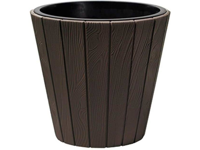 Maceta OUTRA PROSPERPLAST PLASTIKEN Woode Marrón (393 mm)