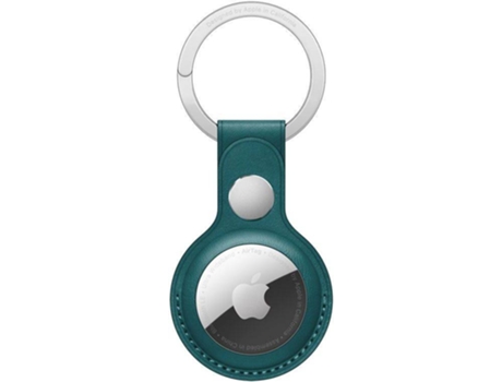 Llavero en Piel para AirTag APPLE Verde