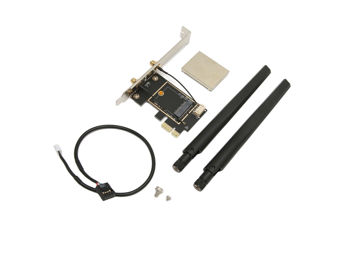 Baoj-2026adaptador Ngff M.2 Para Pcie Placa De Rede Sem Fio Plug And Play Com Antena Elite Model