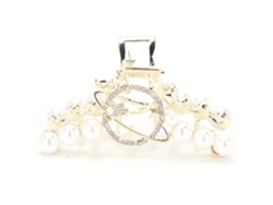 Pinza De Pelo De Piedras Rhinestone Con Perlas Falsas Exquisitas Para Mujeres Y Niñas 3 Planeta