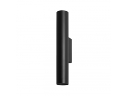 Aplique De Pared FORLIGHT Interior 2Xgu10 De Metal Minimalista Cilíndrico Negro