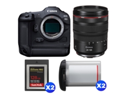 Canon Eos R3 + Rf 24-105mm F/4 L Is Usm + 2 Sandisk 128gb Extreme Pro Cfexpress Type B + 2 Canon Lp-e19 + Ebook “20 Consejos Para Fotos Que Impactan”