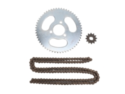 2026-kit De Piñones De Cadena 25h Acero Piñón Trasero 55t Delantero 12t Con Cadena De Transmisión 146 Eslabones Para Moto Atv Mini 47cc 49cc