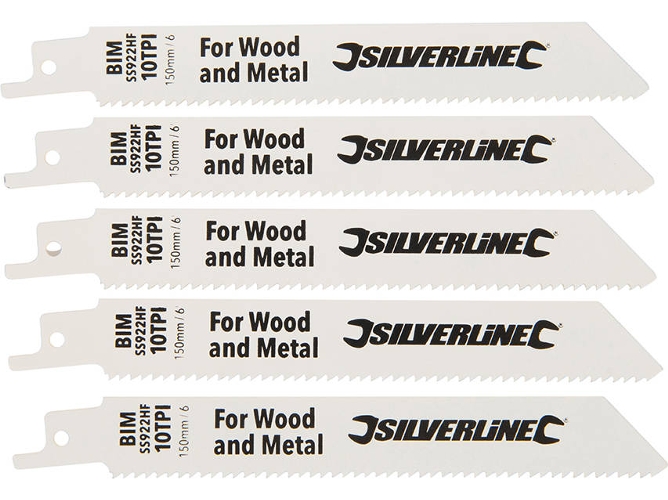 Conjunto de Cuchillas para Sierra Sable SILVERLINE 244966 - 5 piezas
