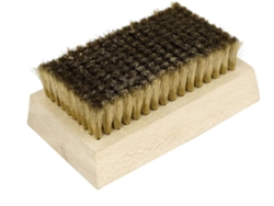 Cepillo de alambre de acero con mango de madera, 11 cm de longitud, para la limpieza de cilindros anilox, CHABERLU