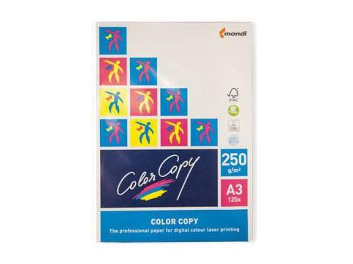 Papel Color Copy Brilhante A3 125 Fls 250 Grs