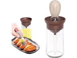 Dispensador de aceite 2 en 1 Rebe-bottle, cepillo de silicona para cocina, barbacoa, repostería y cocina.