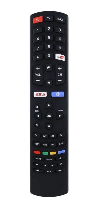 Control remoto para televisor inteligente Quasar con pantalla LED de 4kW