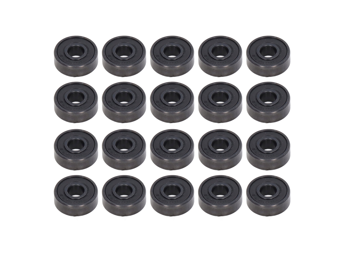 Conjunto de 20 rolamentos de esferas de ranhura profunda com dupla vedação em miniatura S606rs para skate.