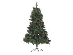 Árbol de Navidad preiluminado BELIANI Jacinto de PVC Verde 130x130x180