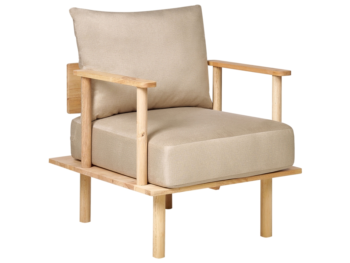Sillón BELIANI Asker de Poliéster Beige 70x74x87