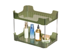 Estantería De Escritorio De Dos Niveles, Sencilla Y Lujosa, Para El Hogar, El Baño Y La Oficina - Verde Esmeralda