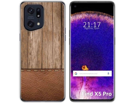 Carcasa para Oppo Find X5 Pro 5G TUMUNDOSMARTPHONE Dibujos Madera 09 Multicolor