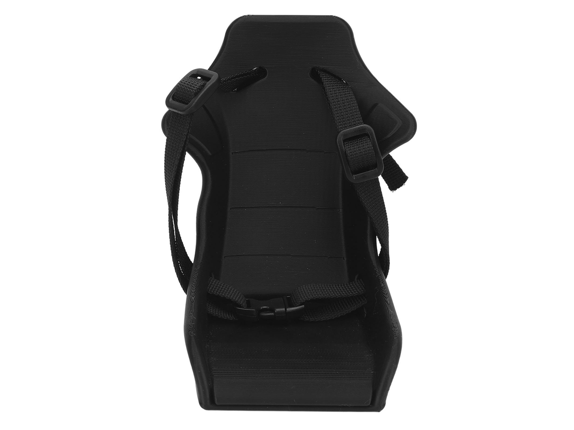 Rebe - Suporte dobrável para bonecas em bicicleta com alça ajustável, plástico preto, para uso externo.