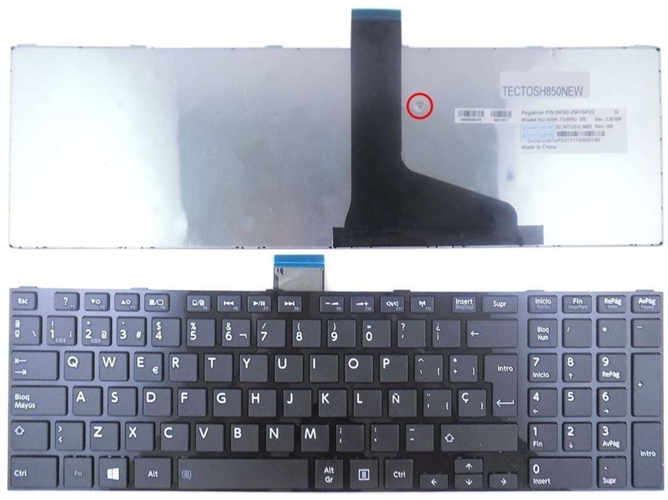 Teclado para Nuevos Toshiba Satellite C850 C855 C870 L850 L850D L855 L870 L870D Series