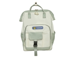 Mochila escolar moderna e informal, práctica y única para viajar, ideal para estudiantes, libros y actividades al aire libre. Verde.