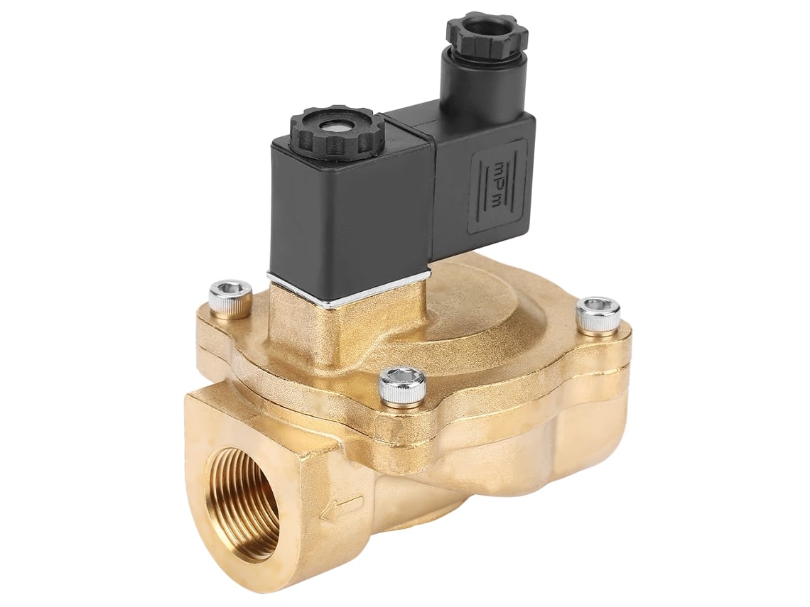 Válvula Electromagnética 2v250-20 G3/4 De 2 Posiciones 2 Vías Operada Por Piloto Ac220v De Latón