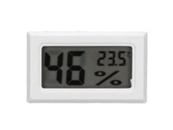Termómetro Higrómetro Digital Portátil Mini, Blanco, Para Bodegas De Vino Domésticas Con Temporizador.