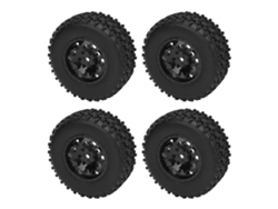 Neumáticos Y Llantas Rc Para Camiones De Pista Corta A Escala 1/10, 110 Mm De Diámetro, Conector De 12 Mm, Compatibles Con Slash Arrma 4x4 2wd (4 Unidades)