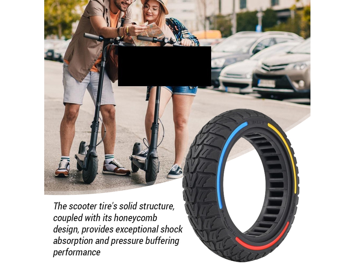 2026-neumático Solido Sin Cámara 10x2.5-7 Honeycomb Para Patinete Eléctrico Xiaomi Scooter 4/4 Pro
