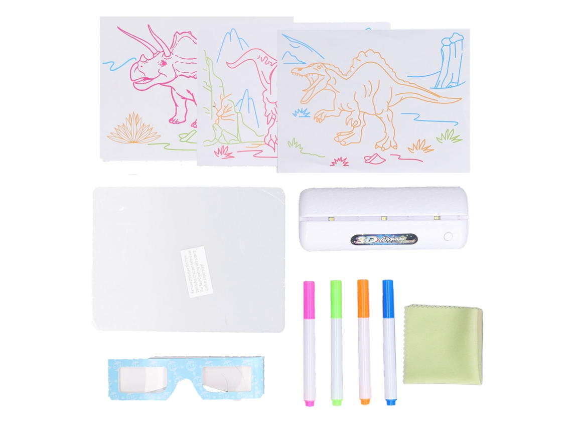 2026-tableta Mágica 3d De Dibujo Fluorescente Luminosa Reutilizable Educativa Para Niños Estilo 1