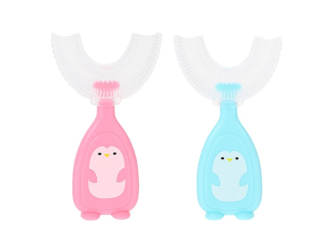 2 cepillos de dientes DIGITALLAB para niños en forma de U