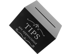 Caja De Donaciones De Acrílico Transparente Con Cerradura Reforzada Para Bares Y Restaurantes.