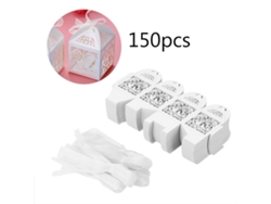 150 cajas de azúcar blanco y chocolate para regalos de boda y decoraciones de cumpleaños.