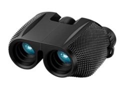 Binoculares de alta potencia 10x25 para adultos y niños, impermeables, ideales para actividades al aire libre, senderismo, tiro, viajes, color negro.