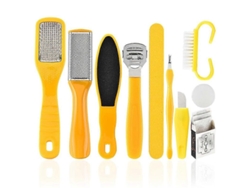Kit De Pedicura Multiusos Para El Cuidado En Casa Con Raspador De Talón De Acero Inoxidable Quirúrgico Y Mango Antideslizante.