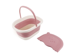 Bandeja de baño plegable para niños y adultos, cubo de remojo compacto y portátil.