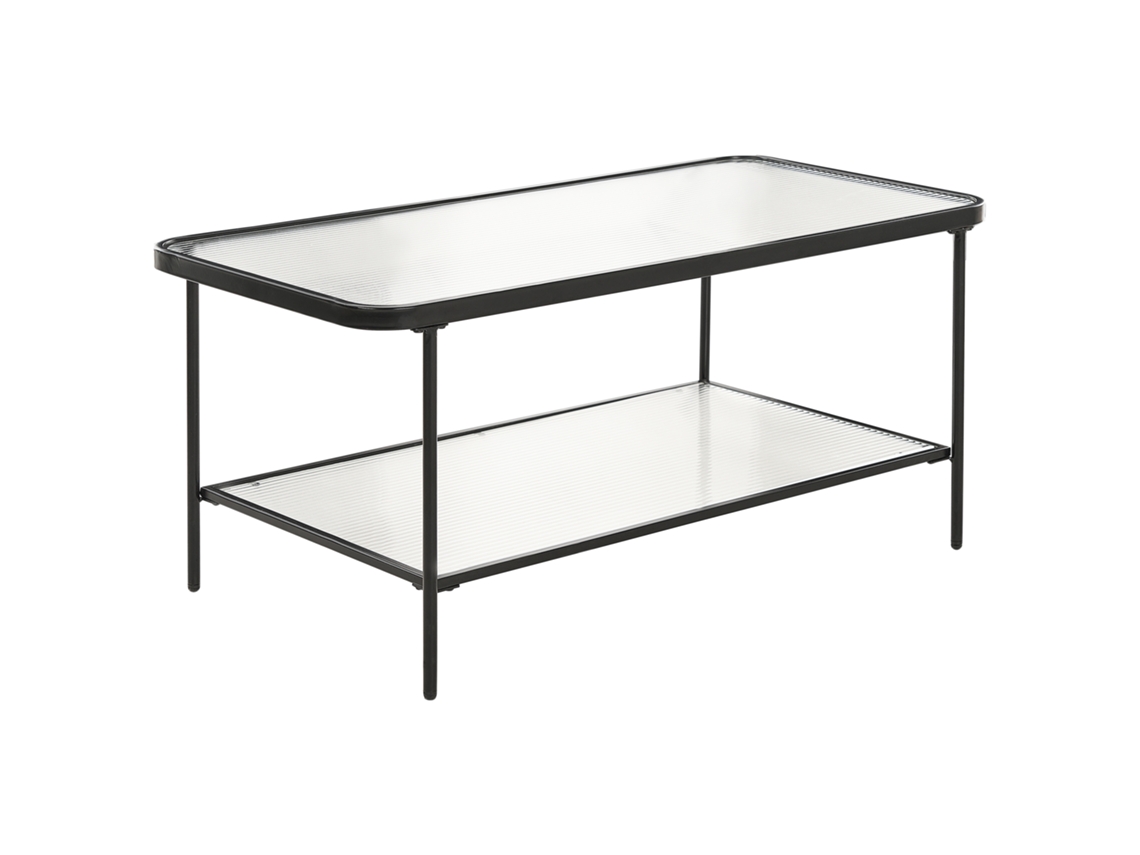 Mesa de Centro BELIANI Blair de Vidrio de Seguridad Templado Transparente 51X100X45