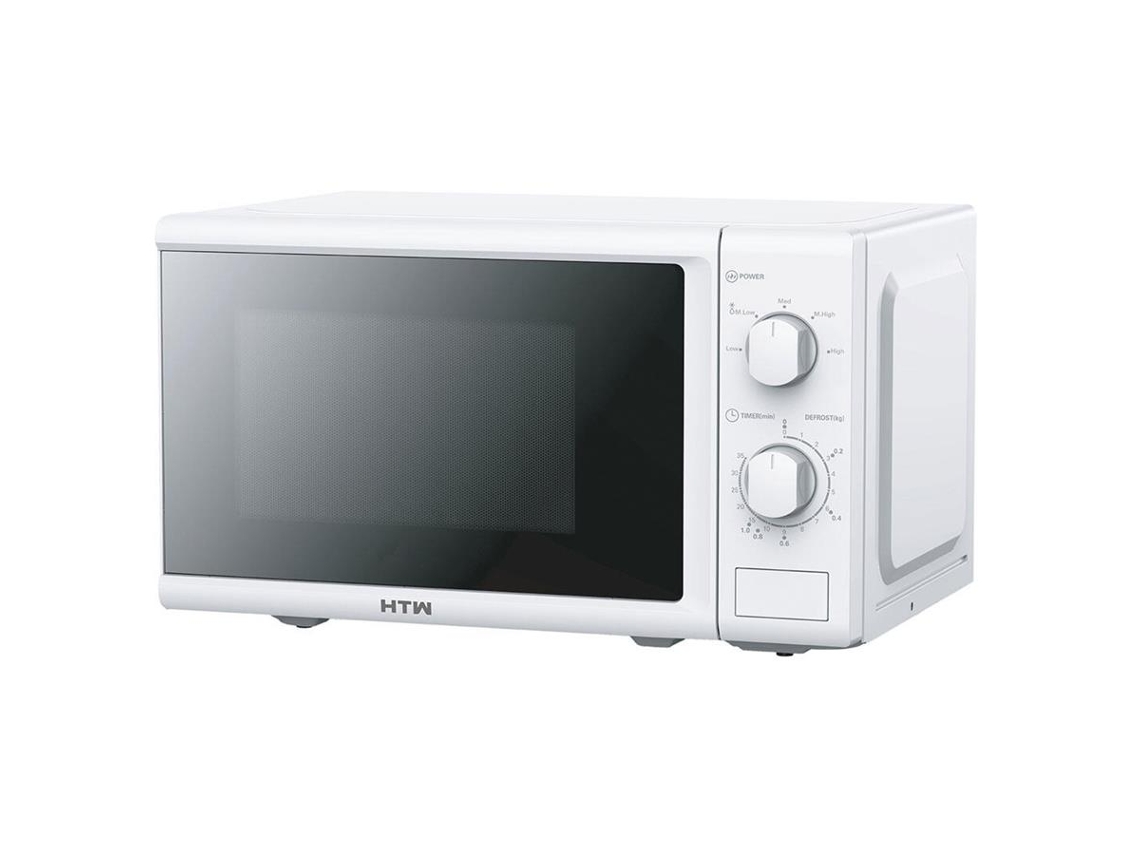 Horno microondas de 20 litros y 700 W sin grill, blanco, HTW