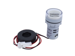 Amperímetro Digital Redondo Para Medición De Corriente Con Indicador Luminoso De Señal Precisa Ac Ad16-22dsa