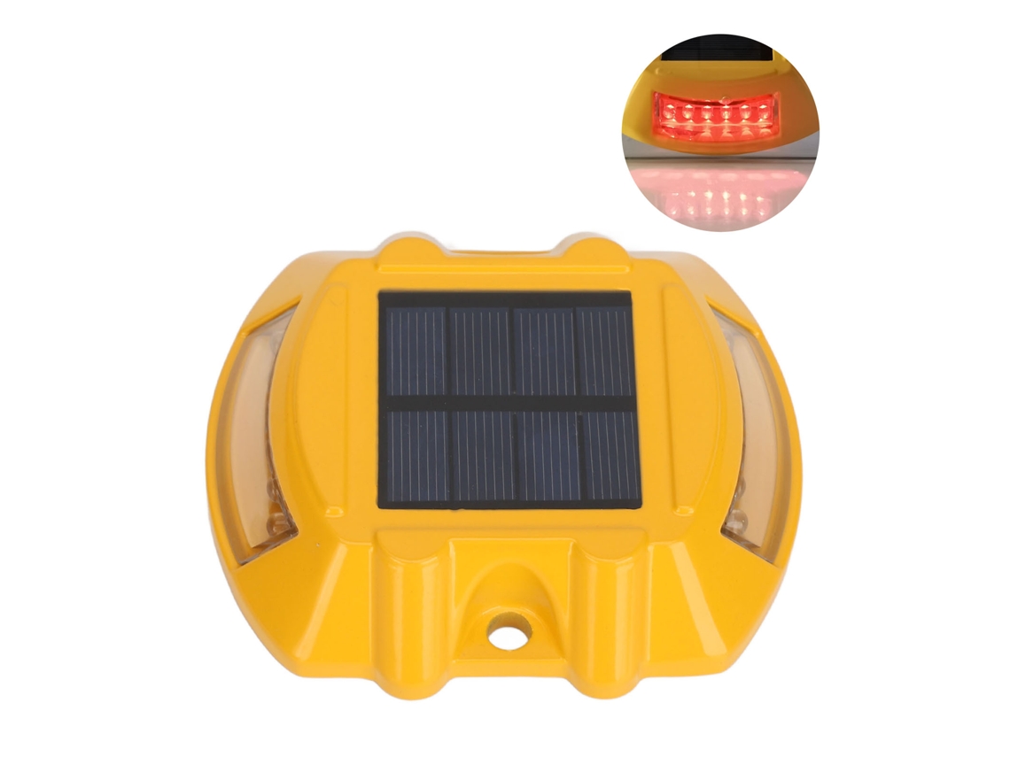2026-luces Solares Para Muelle Ip68 Impermeables De Aluminio Fundido Con Led Automático 6v 1.8w Luz Roja Para Jardín Patio Exterior