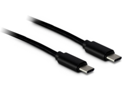 Cable USB INTER-TECH (USB-C - USB-C - 1 m - Negro)