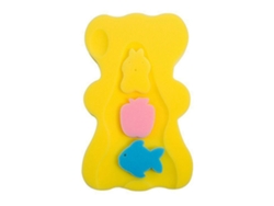 Alfombrilla De Baño De Espuma Suave Antideslizante Para Bebés Con Diseño De Personaje De Dibujos Animados, Amarilla, 4,5 Cm (1,8 Pulgadas)