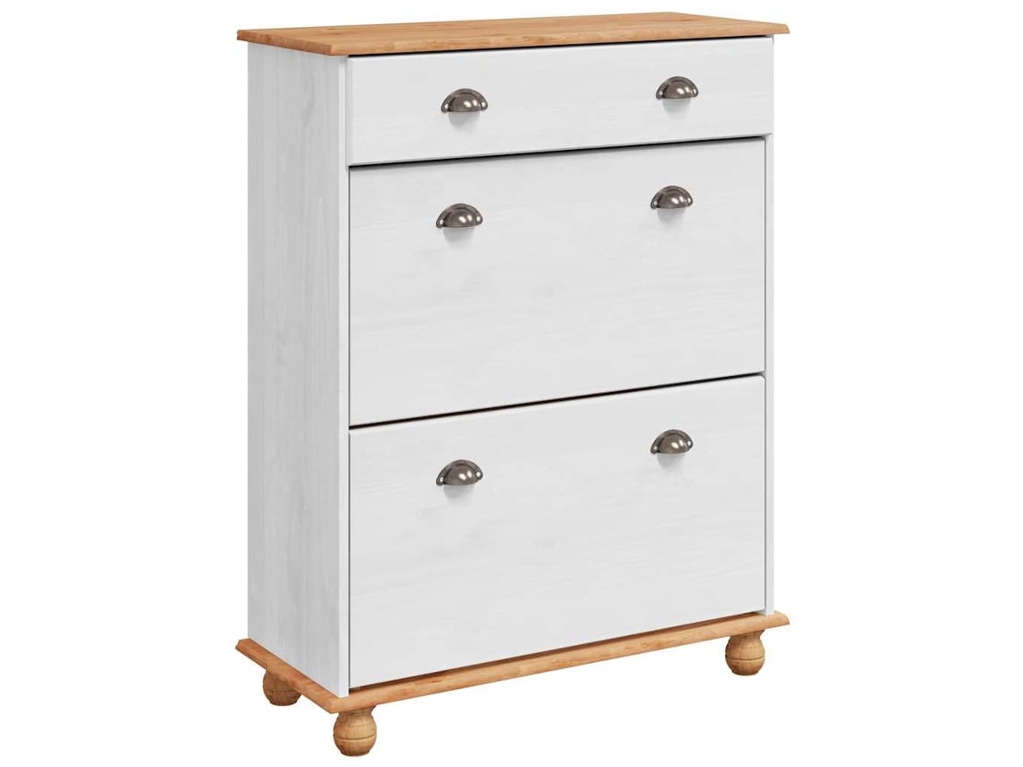 Maison Exclusive - Armario Zapatero Askim 85 X 35 X 108 Cm Madera De Pino Macizo