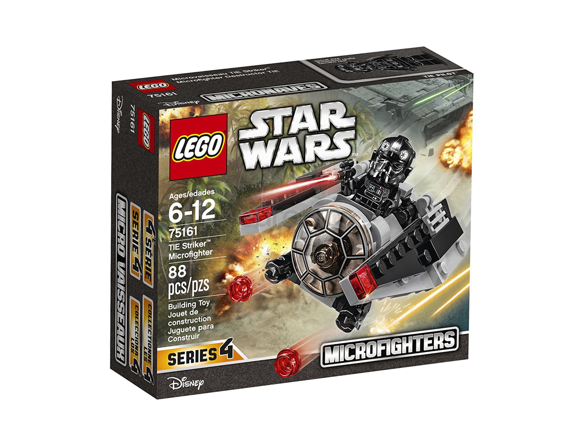 LEGO Star Wars: TIE Striker Microfighter - 75161 (Idade mínima: 6 - 88 Peças)
