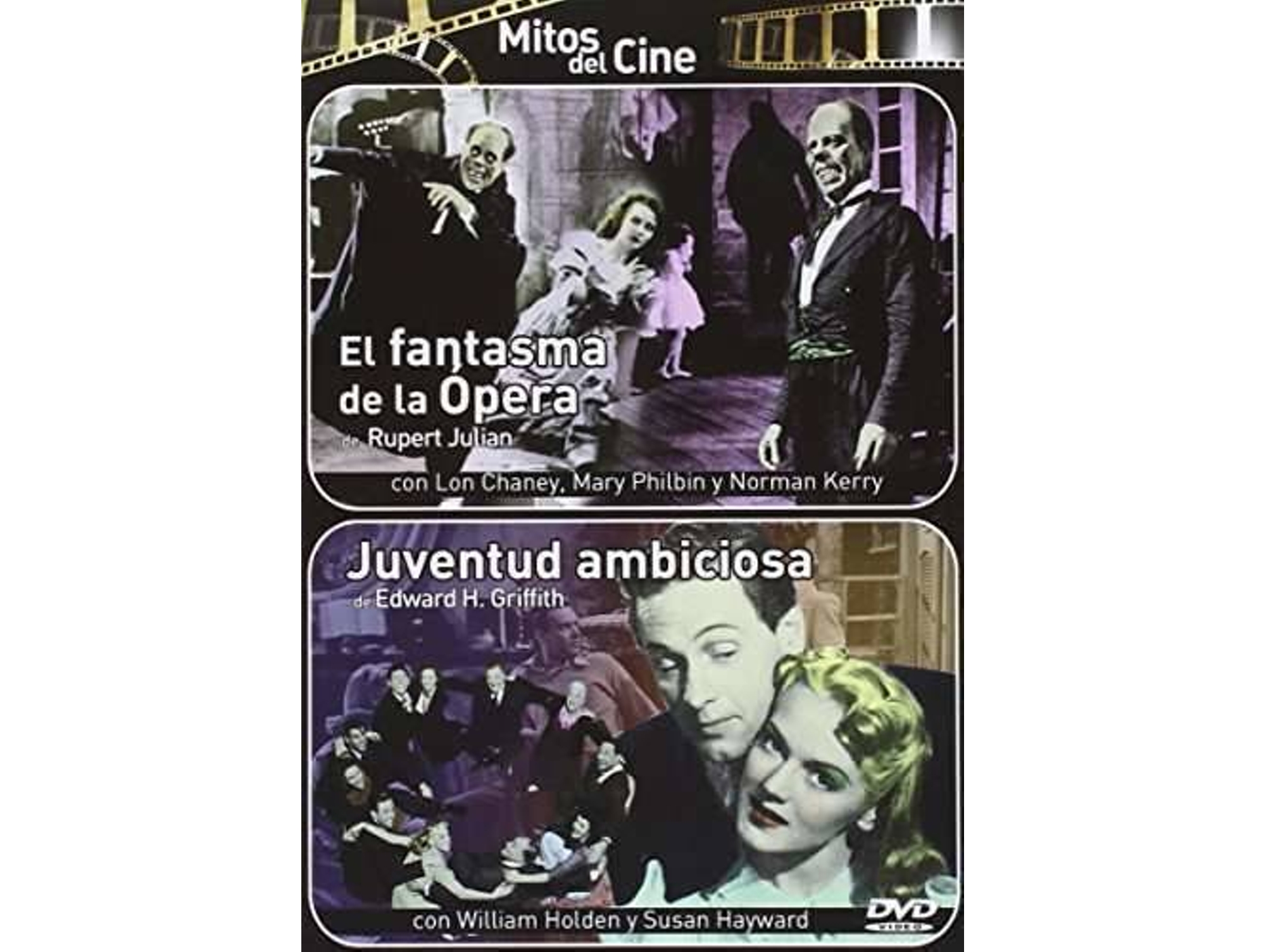 DVD The Phantom of the Opera (1925) + Young and Willing (1943) / El Fantasma De La Opera Juventud Ambiciosa (Edición en Español)