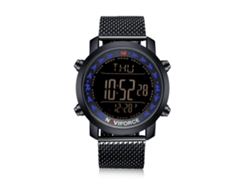 Reloj Electrónico De Cuarzo Para Hombre Con Brazalete De Acero, Resistente Al Agua Hasta 3 Atm, Naviforce