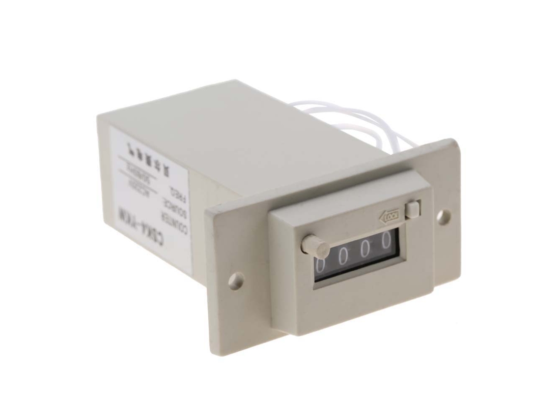 Contador Electromagnético De 4 Dígitos Csk4-ykw Ac 220v Contador De Impulsos