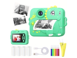 Câmara Digital Eifson Cámara De Impresión Instantánea Para Niños Cámara Dual Hd 1080p Verde