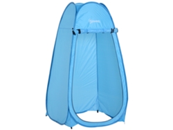 VPMKP - Tienda ducha plegable Outsunny, UV, bolsa, azul