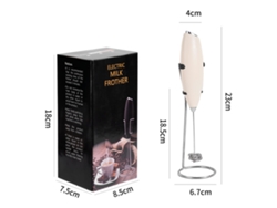 Espumador de leche eléctrico para café, con soporte, ideal para capuchino (Kaka) y galletas