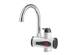 Grifo De Agua Caliente Instantánea De 3000 W Con Caño Giratorio De 360° Y Pantalla De Temperatura Para Cocina Y Baño. Gertiz
