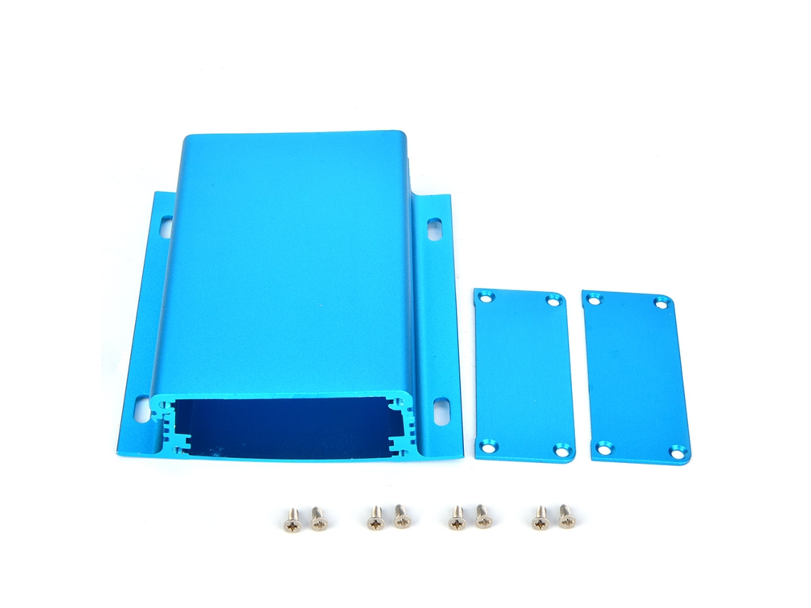 Yncm2026-caja De Proyecto Electrónico De Aluminio Azul Para Placa De Circuito Impreso 25x84x100mm
